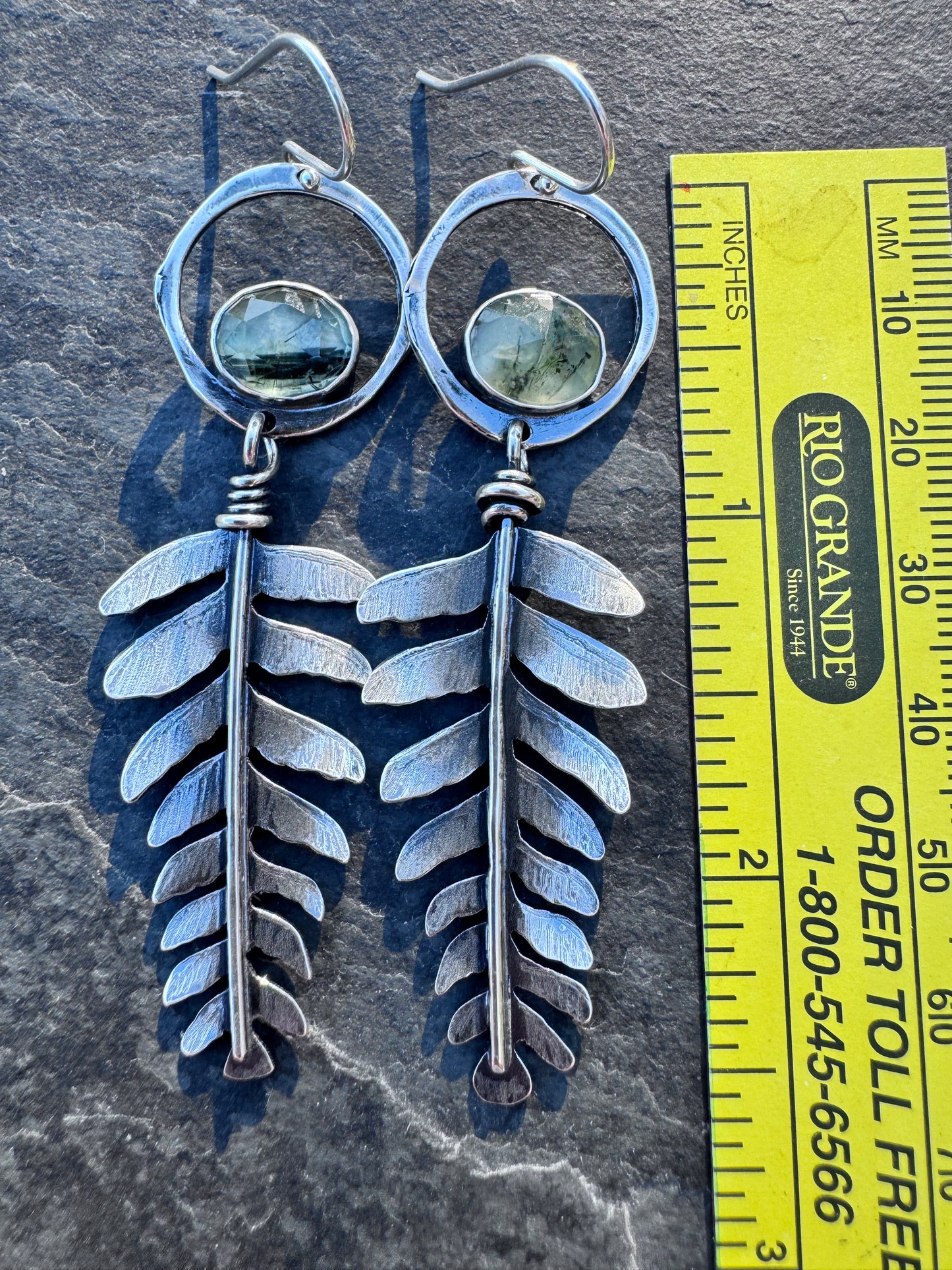 Prehinite fern dangles