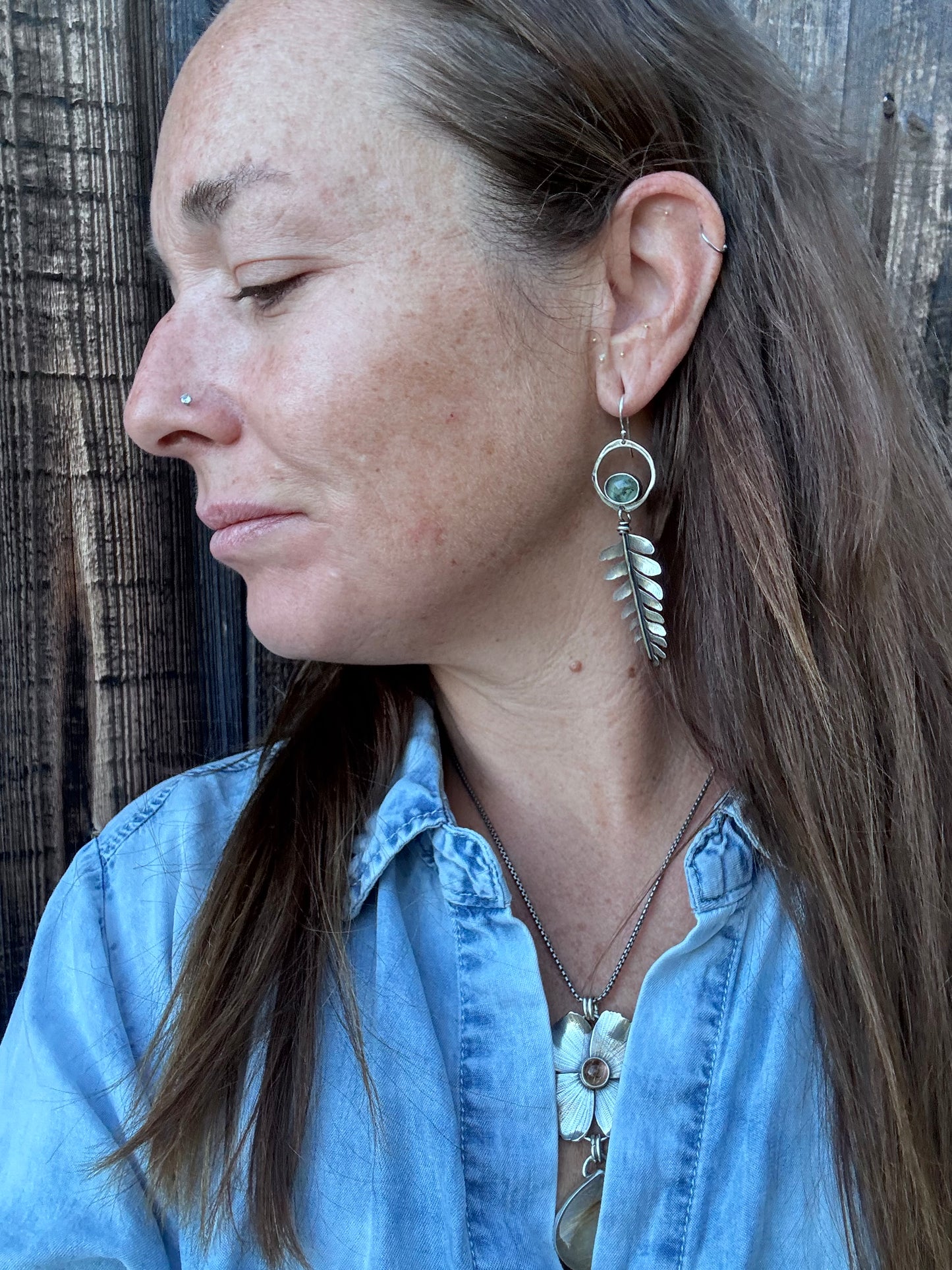 Prehinite fern dangles