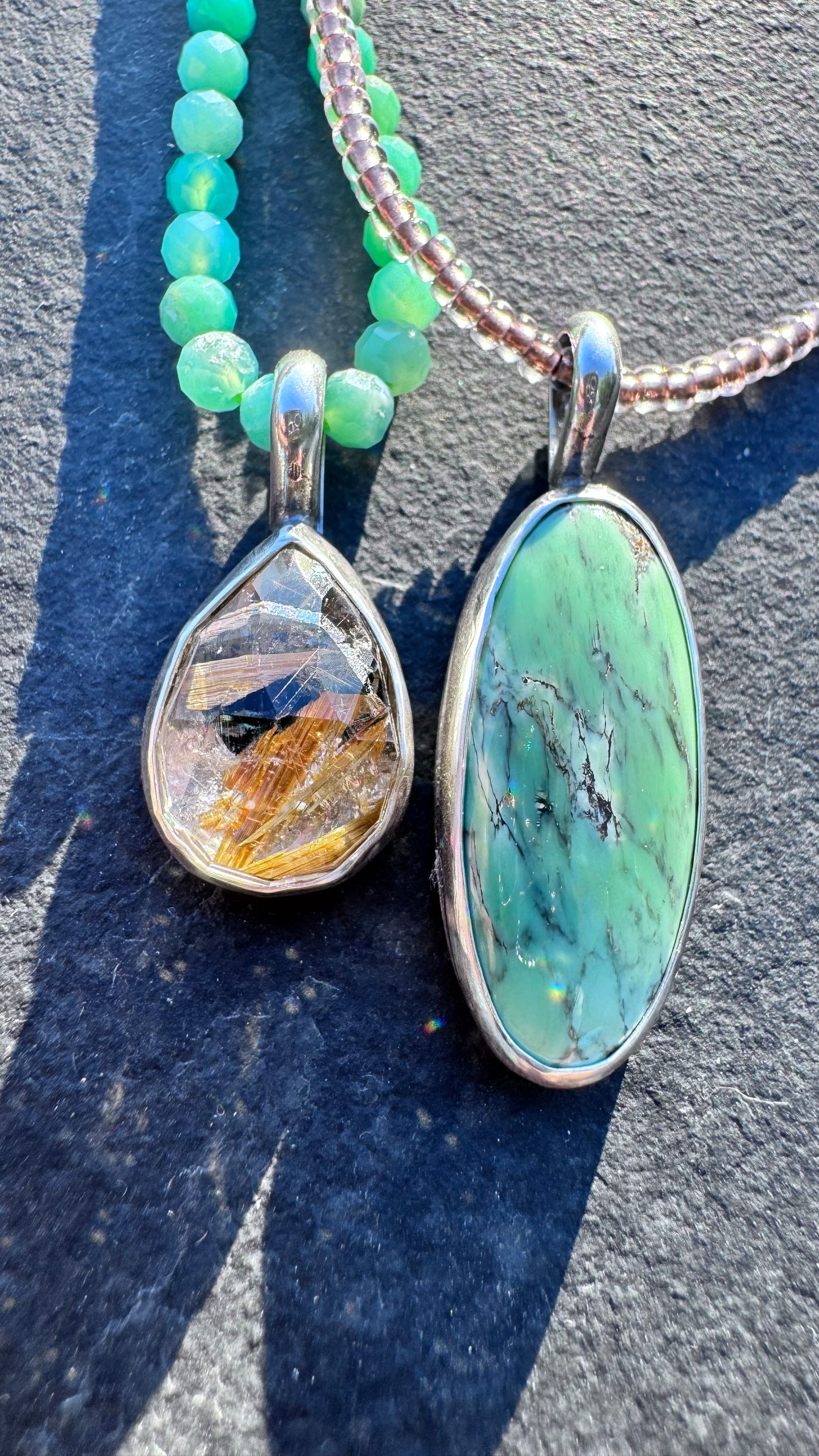 Variscite golden glow