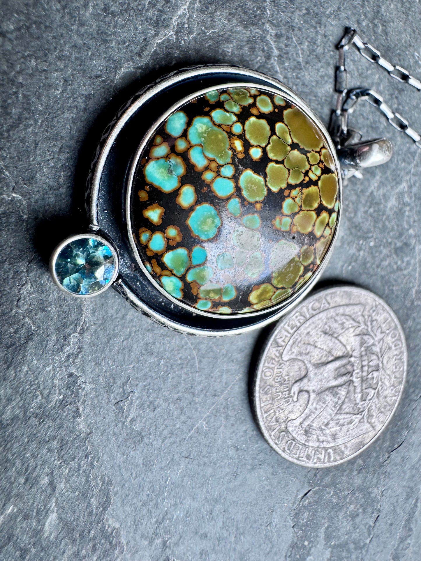 Turquoise and topaz