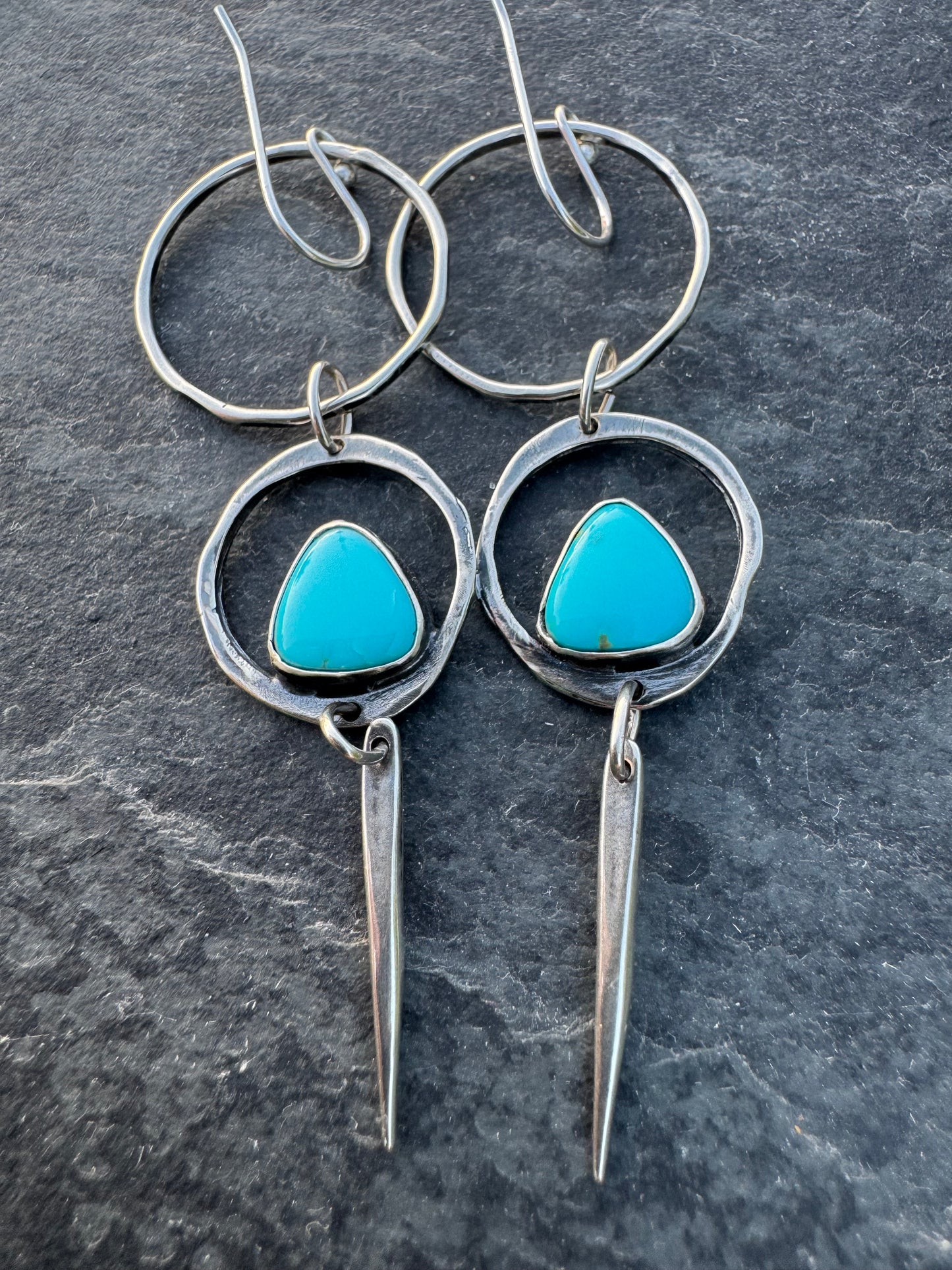Turquoise drop daggers