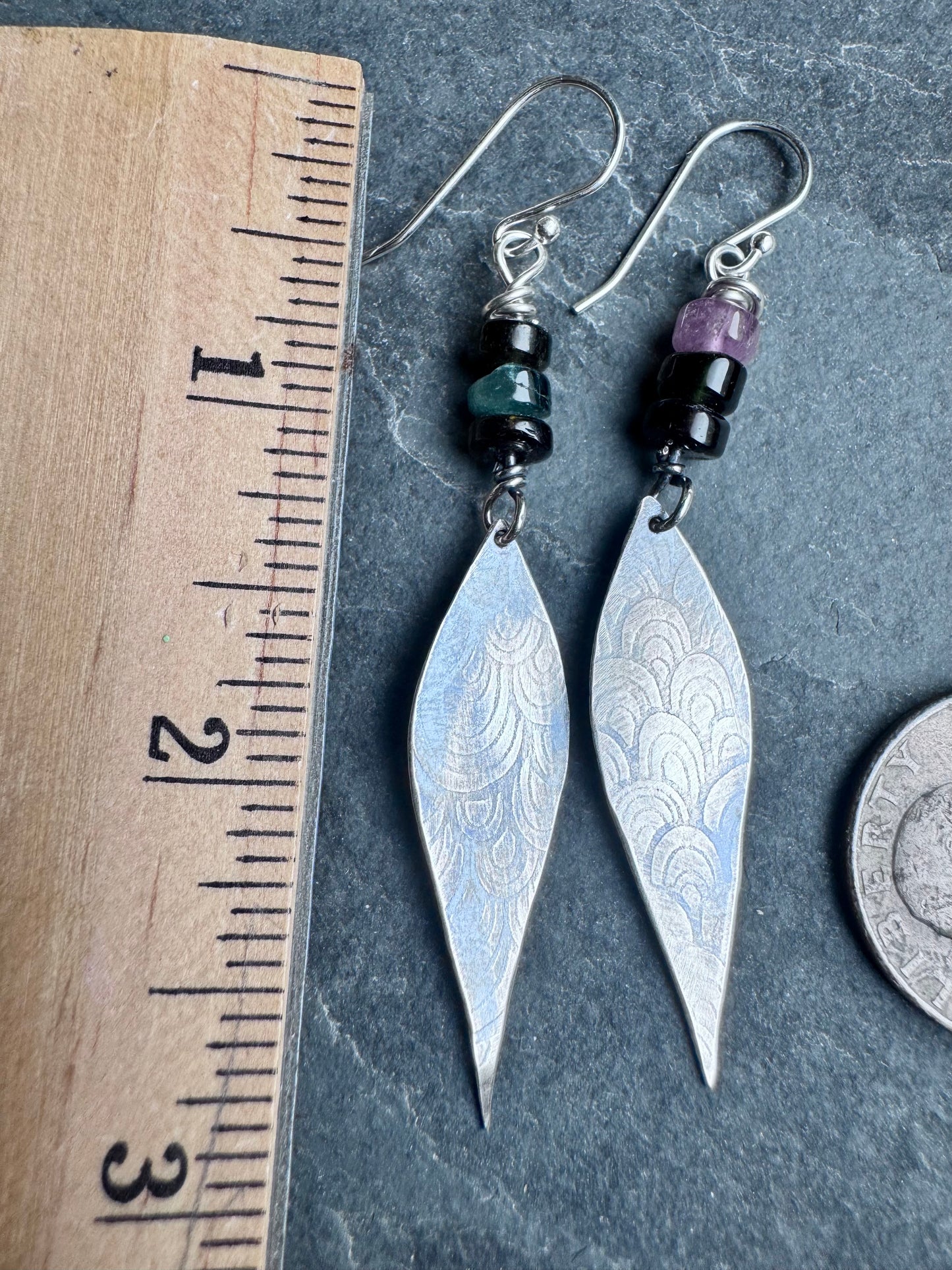 Tourmaline dangles