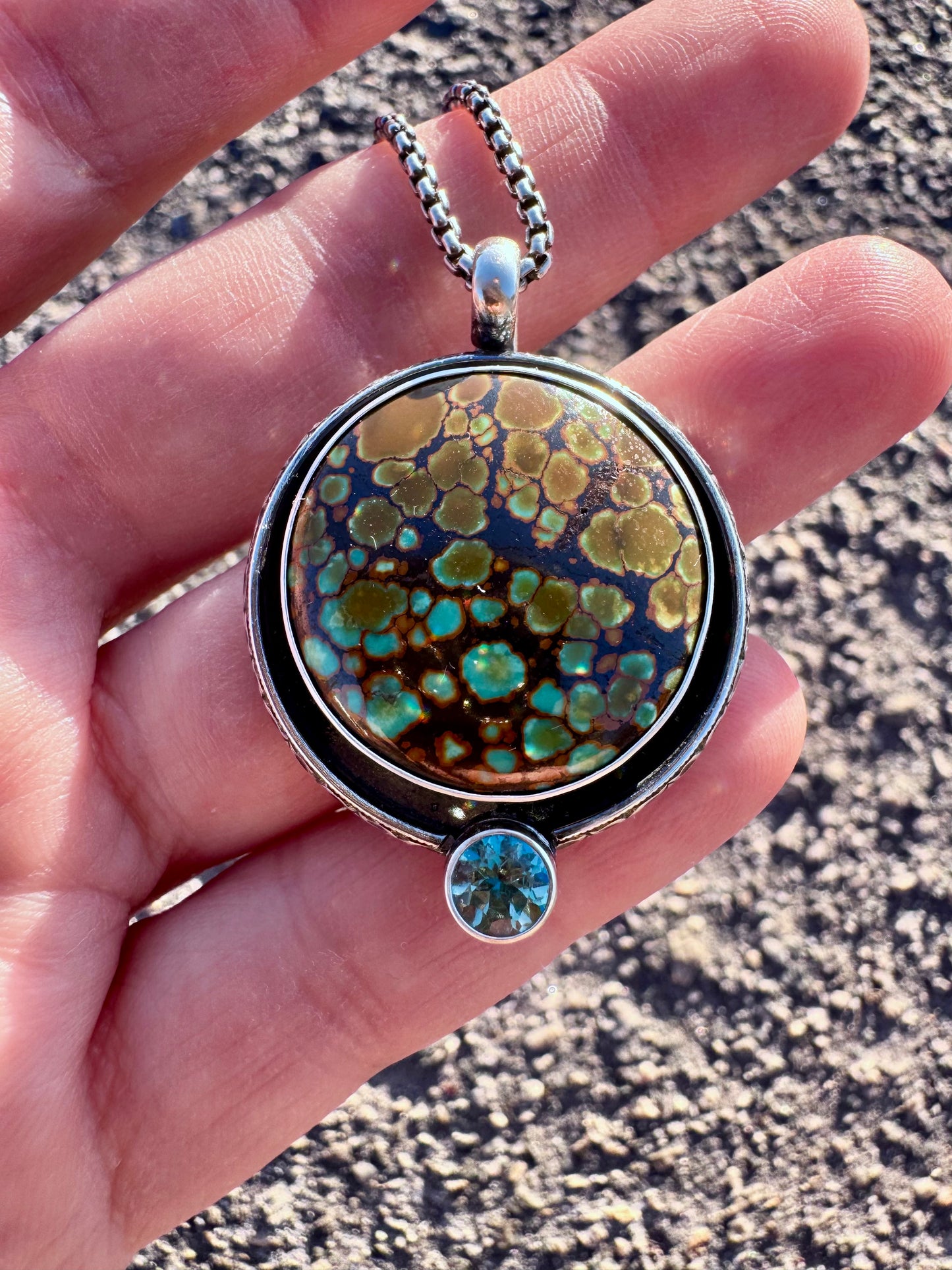 Turquoise and topaz