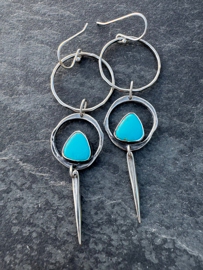 Turquoise drop daggers