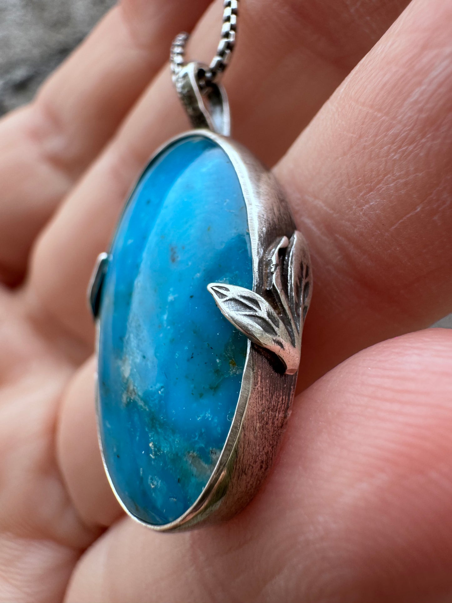 Kingman turquoise pendant