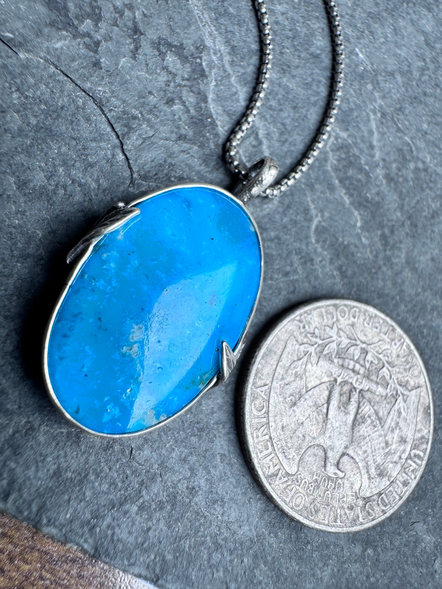 Kingman turquoise pendant
