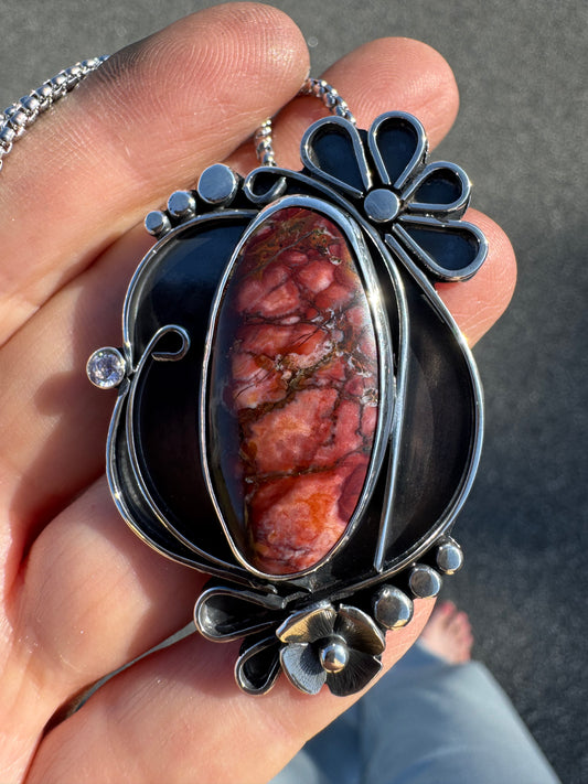 Poppy Jasper pendant