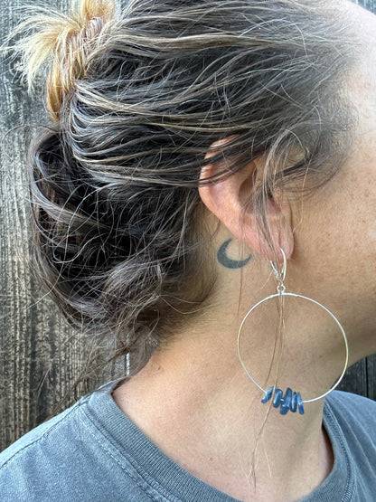 Kyanite hoops