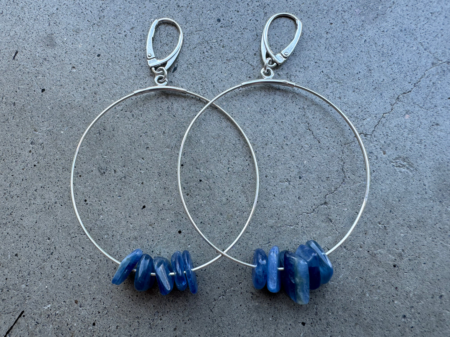 Kyanite hoops