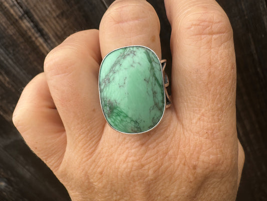 Lucien Variscite leaf ring